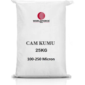Kumlama Makine Kumu Cam Granül 100-250 Mikron Kumlama Kumu 25 kg