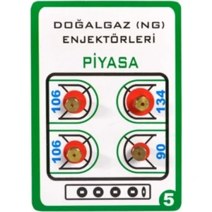 Süper Parça Doğal Gaz Dönüşüm Enjektörü 7 mm Fırın (Meme) 4 Adet