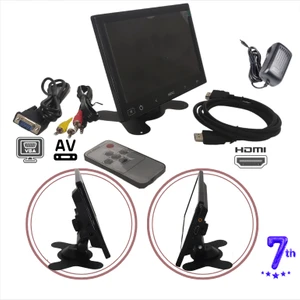 Güvenlik Kamera Monitörü 7" Ekran HDMI VGA Av Girişli LCD Ek