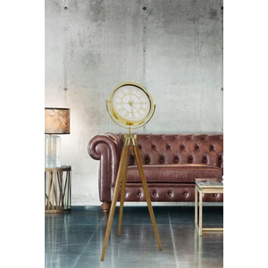 Vonalıght Tripod Ayaklı Gold / Ceviz Ayaklı Dekoratif Saat 170CM Tripotsaat