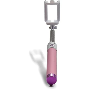 3.5mm Kablolu 270 Derece Dönebilen Premium Selfie Çubuğu Lila Yeni3611