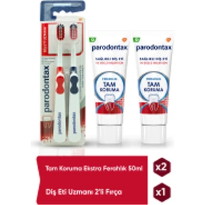 Koruma Ferahlık 80gr x 2 adet + Parodontax Diş Eti Uzmanı Yumuşak Fırça x 2 adet