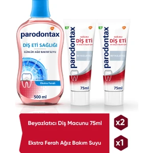Diş Macunu 75 ml x 2 + Ekstra Ferah Ağız Bakım Suyu