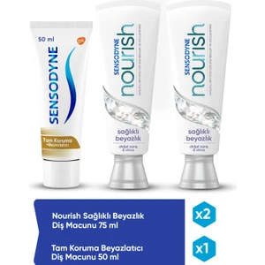 Nourish Diş Macunu 75 Ml X2 + Tam Koruma 50 Ml