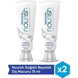 Nourish Sağlıklı Beyazlık 75 ml Diş Macunu x 2