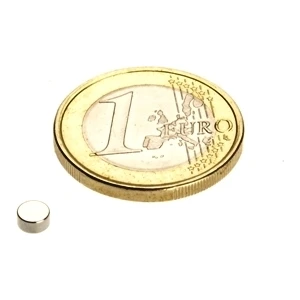 TR Magnet 4 x 2 mm Çap: 4 Mm, Kalınlık : 2 mm Yuvarlak Neodyum Mıknatıs