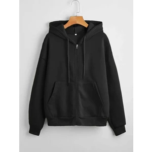 Blues Moda Ftx moda Fermuarlı Kapşonlu Sweatshirt