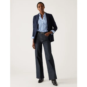 Marks & Spencer Yüksek Bel Wide Leg Jean Pantolon10