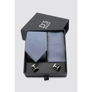 D'S Damat Standart Kravat Mendil Kol Düğmesi Kravat-mendil Set 0HF1145SET01