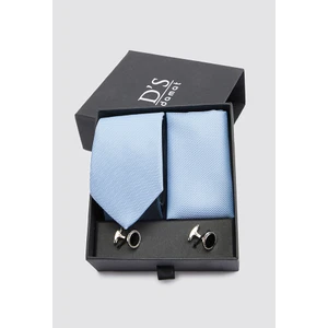 D'S Damat Standart Kravat Mendil Kol Düğmesi Kravat-mendil Set 0HF1145SET10