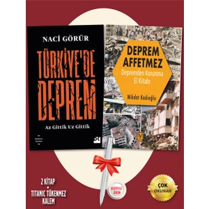 Türkiye’de Deprem (Naci Görür) - Deprem Affetmez (Mikdat Kadıoğlu) - 2  + Kalem Hediye