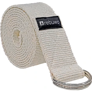 Açık Bej Yoga Kemeri, Doğal Pamuk 184 Cm,yoga Ve Pilates Için Ideal, Light Beige Cotton Yoga Strap