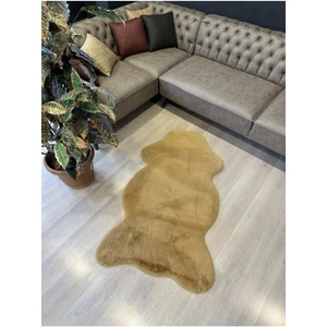 Omammamia Home Tavşan Tüyü Post Kesim Premium Kalite Tüy Dökmez Halı Camel
