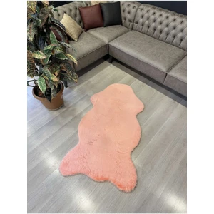 Omammamia Home Tavşan Tüyü Post Kesim Premium Kalite Tüy Dökmez Halı Şeker Pembe