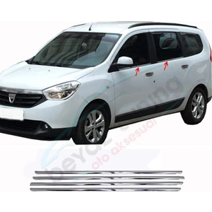 Dacia Lodgy Cam Çıtası Krom Nikelajı