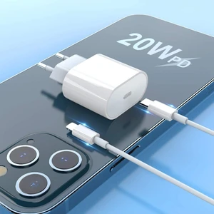 Lisa Butik Iphone 8/x/11/12 Pro Max & Üstü Modellere Uyumlu 20W Usb-C Power Adapter Type-C To Lightning Cable