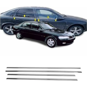 Opel Vectra B Cam Çıtası 1995-2002 4 Parça Paslanmaz Çelik Krom