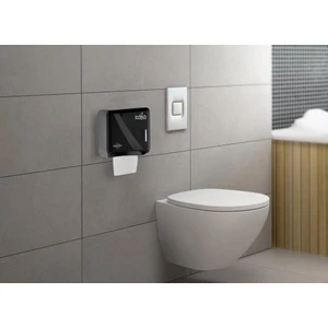Tekçek Mini Tuvalet Kağıdı Dispenseri Siyah