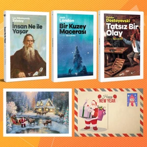 Dünya Klasikleri Üçlü Set - Insan Ne Ile Yaşar - Bir Kuzey Macerası - Tatsız Bir Olay ve Kartpostal