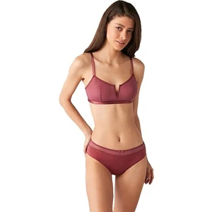 Bianca Tüllü Bordo Büstiyer