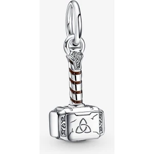 925 Ayar Gümüş Marvel The Avengers Thor’s Hammer Sallantılı Charm