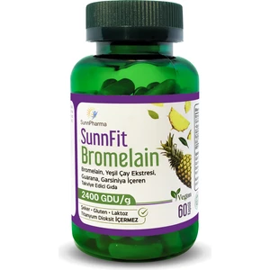 Sunnfit Bromelain    Bromelain ,yeşil Çay Ekstresi, Guarana,garsinya ,krom Içeren Takviye Edici Gıda