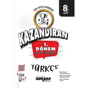 Ankara Yayıncılık 8.Sınıf 1.Dönem Kazandıran Türkçe Soru Bankası