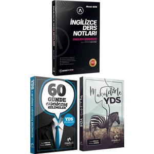 Akın Dil Eğitim Akın Dil 2023 Akın Dil Ingilizce Ders Notları+Modadil Yds 60 Günde Ezberbozan Kelimeler+Moda Makalelerle Yds