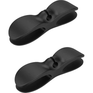 Luti Concept Yapışkanlı Kablo Sabitleyici Düzenleyici Çok Amaçlı Kablo Tutucu Organizer Airfryer Kablo Toparlayıcı Sarma Aparatı Siyah