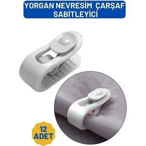 Transformacion Yorgan Çarşaf Kılıf Sabitleyici 12 Adet Klips