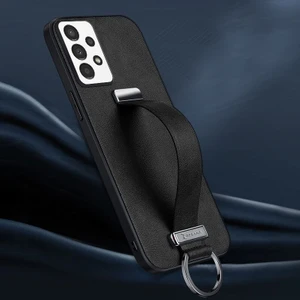 Samsung Galaxy A13 4g Uyumlu Kılıf Zebana Classic Deri Kılıf Siyah