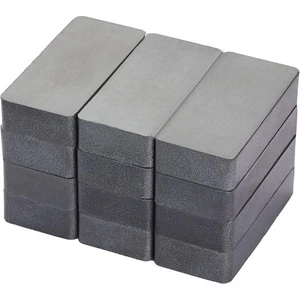 Dünya Magnet 5 Adet 40 x 20 x 10 mm Köşeli Ferrit Kömür Seramik Magnet Mıknatıs