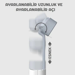 3 Kademe Işıklı Çok Fonksiyonlu Masa Lambası Powerbank Telefon Standı Fener 4in1 1200MAH