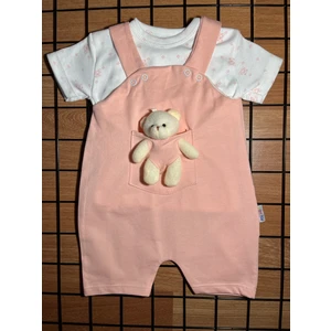 Mbk Garden Askılı Ayıcıklı 2' Li Bebek Salopet & Body Unisex