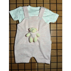 Mbk Garden Askılı Ayıcıklı 2' Li Bebek Salopet & Body Unisex