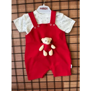 Mbk Garden Askılı Ayıcıklı 2' Li Bebek Salopet & Body Unisex