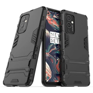 Oneplus 9 Pro Alfa Serisi Armor Standlı Perfect Koruma Kılıf Siyah