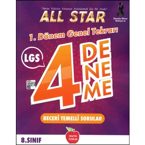 Newton Yayınları LGS 8. Sınıf All Star 4'lu 1. Dönem Genel Deneme