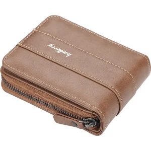 Baellerry D9252 Pu Deri Fermuar Tasarım Erkekler Katlanır Cüzdan Para Kartları Kartlar Nakit Taşıma Çantası (Yurt Dışından)