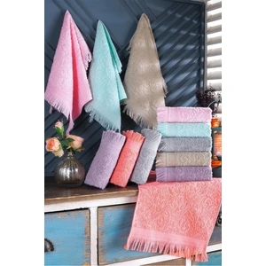 Zeynep Tekstil Fringes | 12'li  30X50 cm El ve Yüz Havlu Seti | Mutfak Havlusu