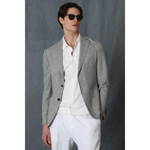 Phılıp Spor Erkek Blazer Ceket Slim Fit Gri