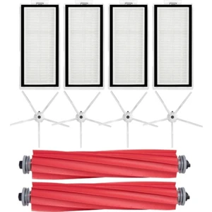 Ibrush, 10 Parça Roborock Q7 Max Mega Set, Roborock Q7 Max Q7 Max+ Mega Set 10 Parça Beyaz Yan Fırçalı