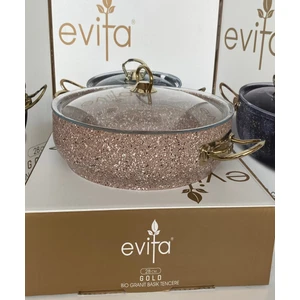 Evita 28 cm Bio Granit Basık Tencere