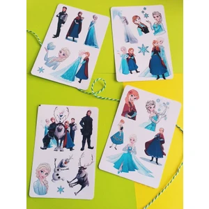 EyER Shoping Frozen Elsa ve Anna Etiket Sticker Seti