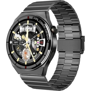 Amoled Yuvarlak Ekran 46 mm Siri Nfc Gps Bluetooth Çelik  Yedek Kordon Akıllı Saat