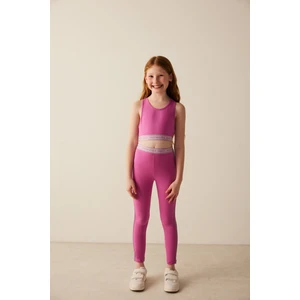 Kız Çocuk Deniz Kızı Desenli Tayt