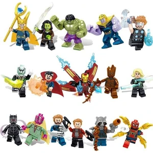 Uyumlu Marvel Super Heroes 16LI Mini Figür Set Yapı Oyuncakları Eğitici Oyuncak (Yurt Dışından)