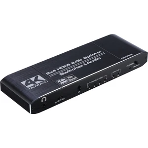 4K224A 18GBPS HDMI 2.0 4K Ultra Hd Hdr Hdcp2.2 Arc Extractor Ses Ayrıştırıcılı Combo Switch Splitter