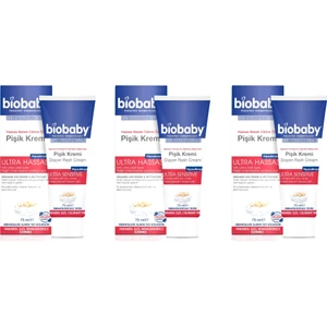 Biobaby Bebek Pişik Kremi %40 Çinko 75 ml 3 Kutu