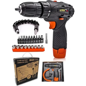 Power 12V Akülü Vidalama Matkap Seti + 22 Parça Aksesuar